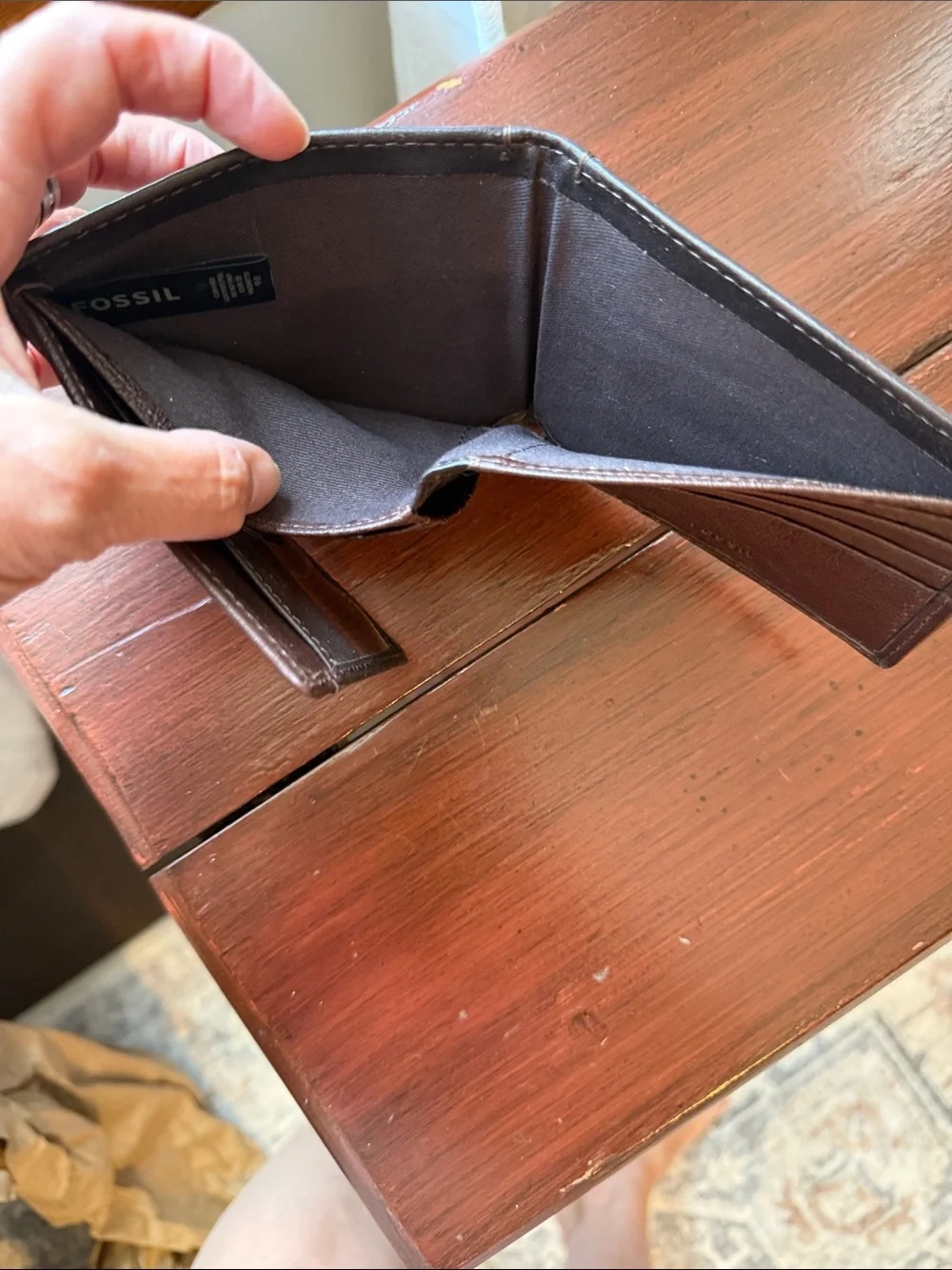 Fossil genuine leather
